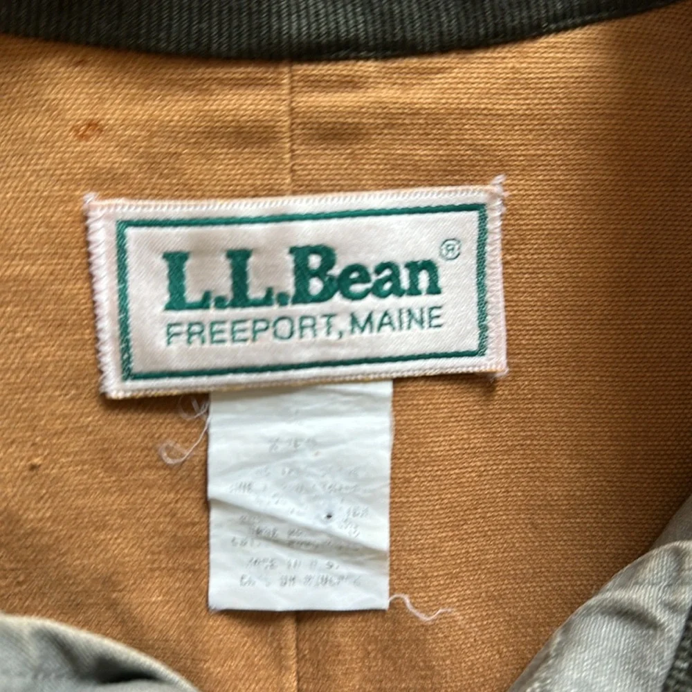 Vintage 90’s L.L. Bean Chore Jacket in Rare Sage Green Color, size L - Picture 2 of 6